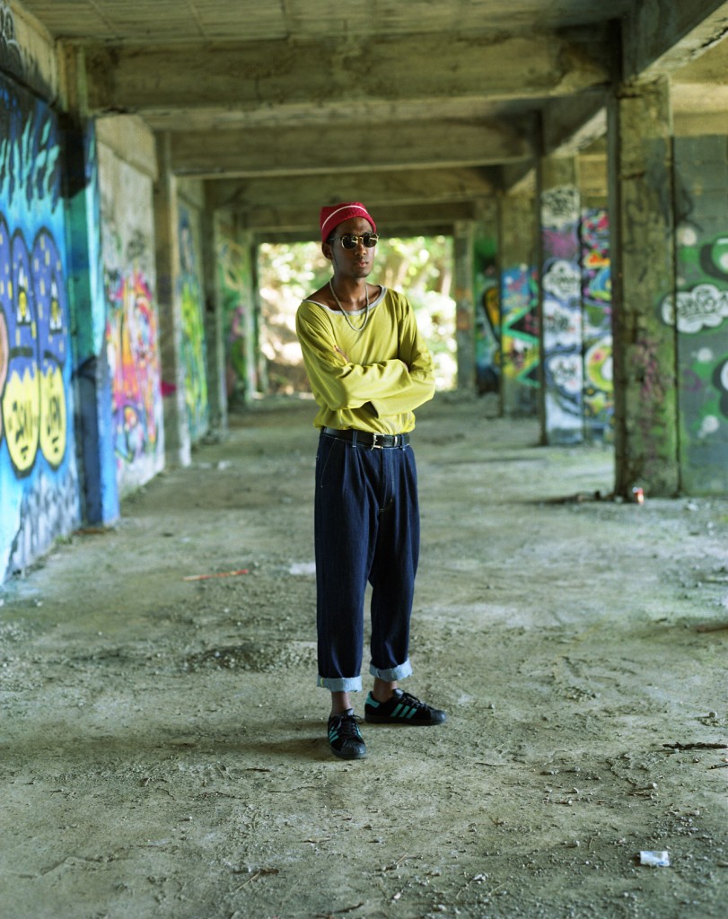 L/S Double Cut and Sewn × Denim 2tuck Pants