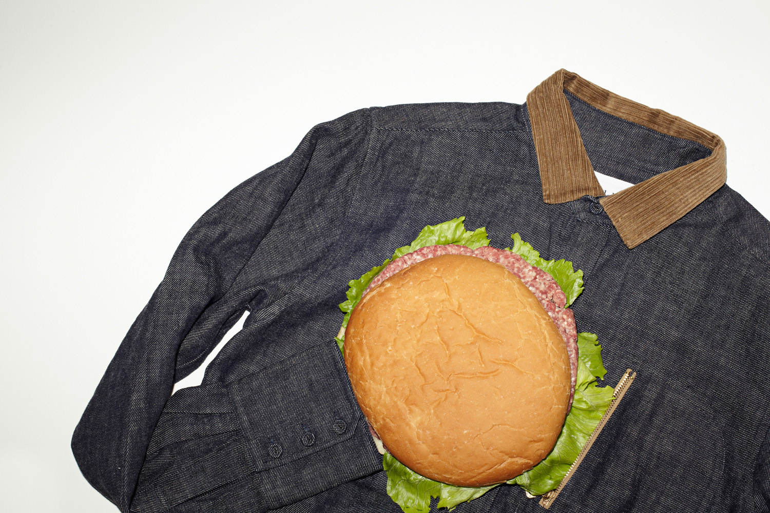 L/S Zip-Pocket Shirt "Denim"